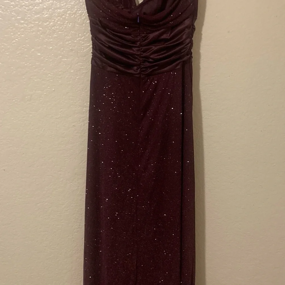 XOXO full length purple glitter Prom Dress - Picture 3 of 5